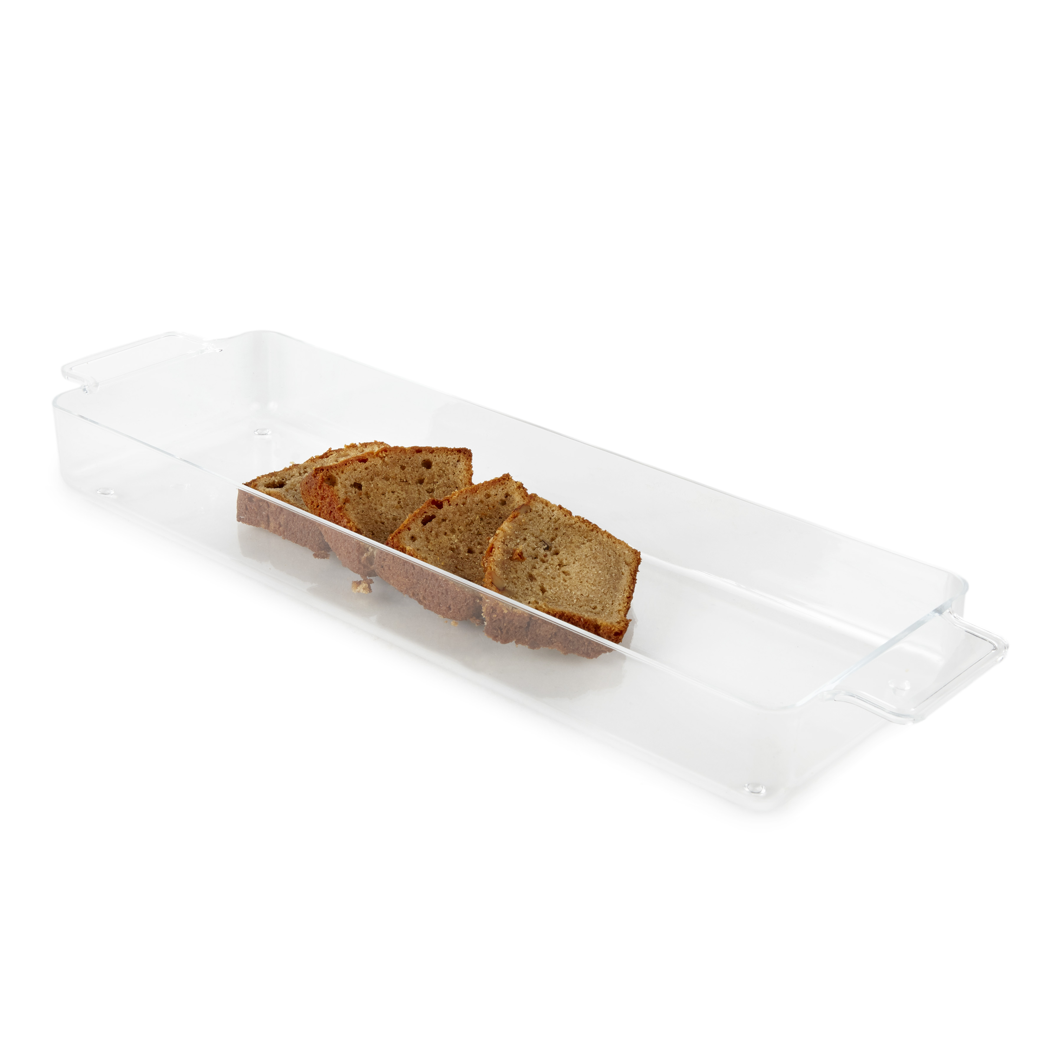 Huang Acrylic Clear Catchall Storage Container with Sliding Lid | 4.75x8x3.25